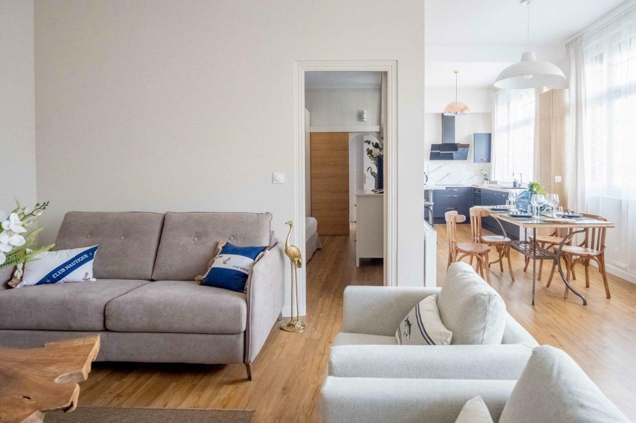 Elegant Appartement En Plein Coeur De Cabourg - Les Locations De Proust Luaran gambar